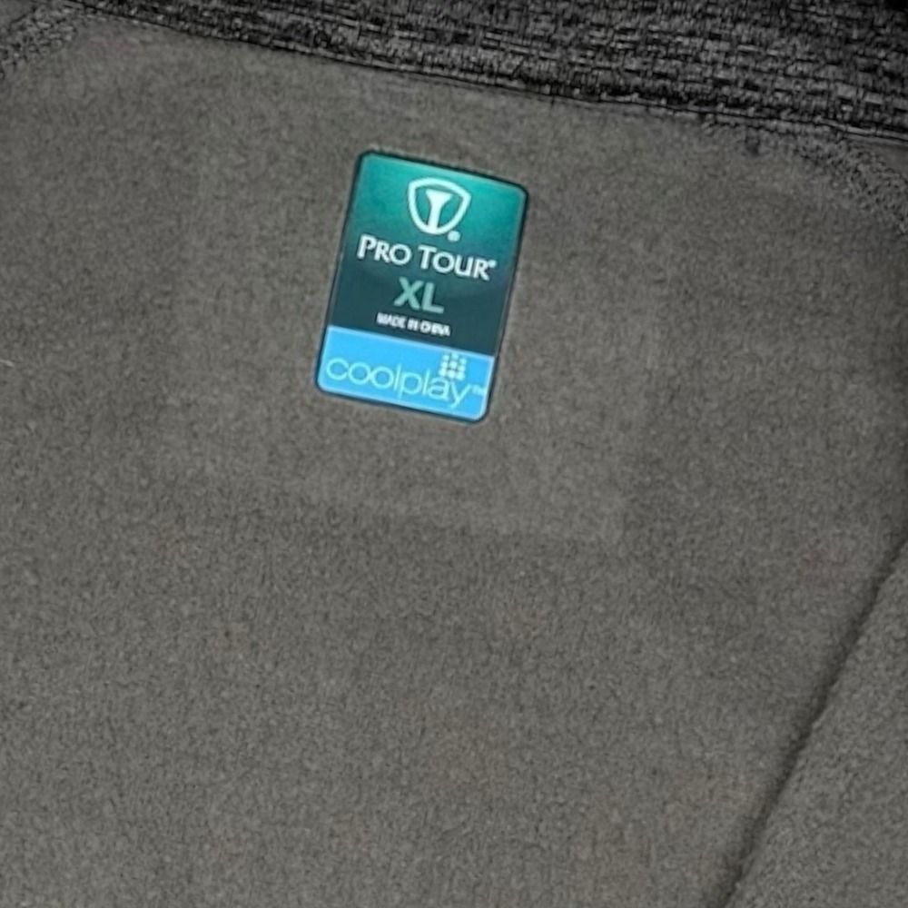 NEW PRO TOUR Cool Play Golf Vest - Full Zip with Pockets - Gray - Mens X-Large - Picture 4 of 7